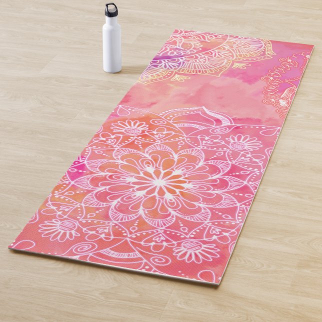 Pink Mandala Yoga Mat Yogamatte (Beispiel)