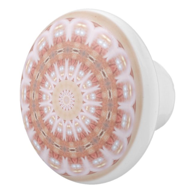 Pink Mandela Keramik Pull Keramikknauf (Rechts)