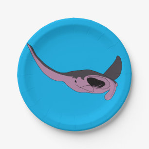 Pink Manta Ray Pappteller