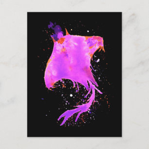 Pink Manta Ray Postkarte