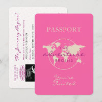 Pink Map Adventure Baby Showpass