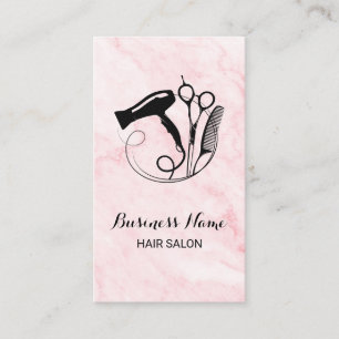 Pink Marble Beauty Salon Treuekarte