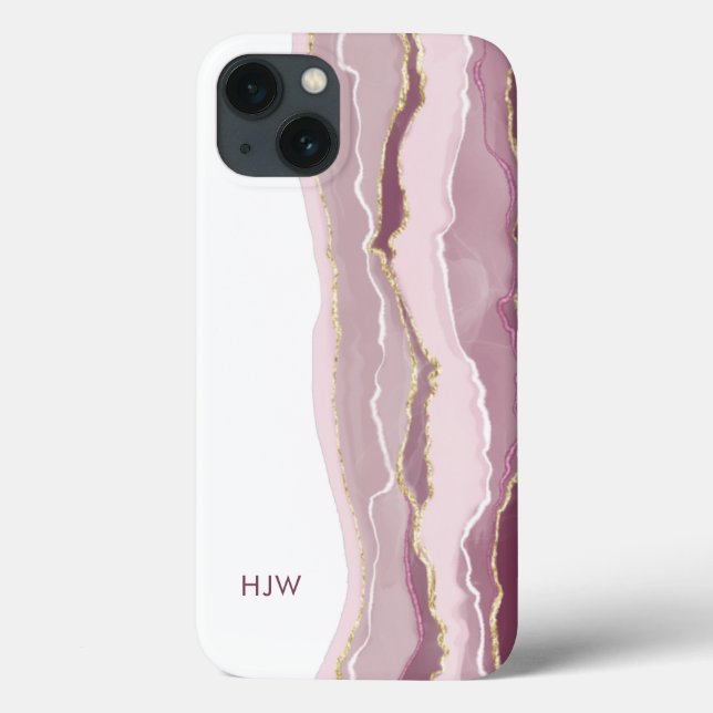 Pink Marble iPhone Case (Rückseite)