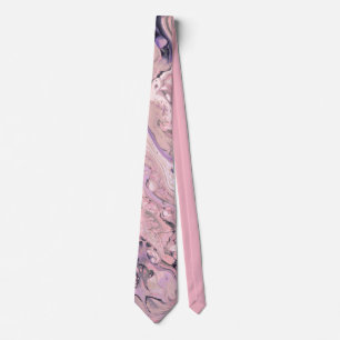Pink Marble Neck Tie Krawatte