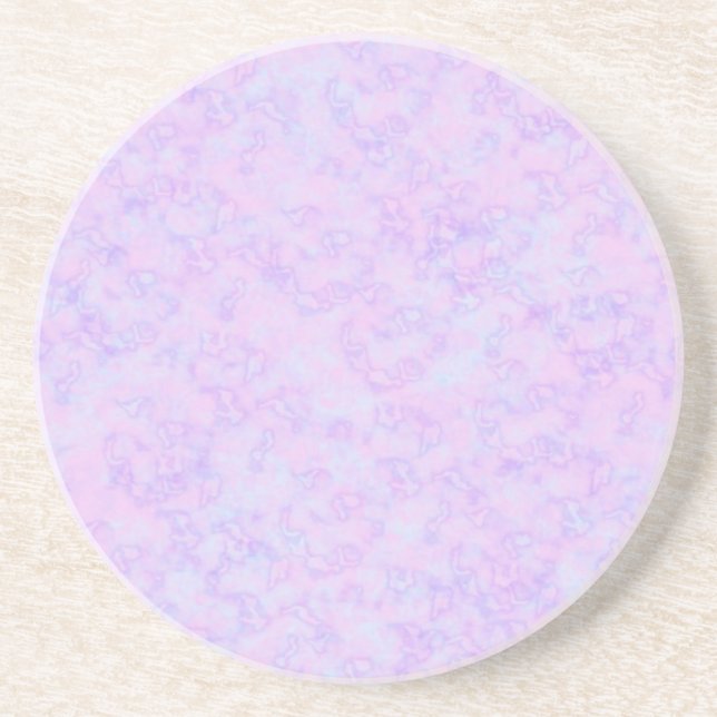 Pink Marble Pastell Sandstone Untersetzer (Vorne)