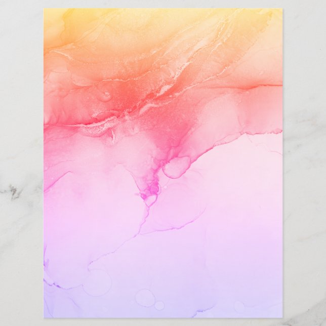 Pink Marble Scrapbook Paper (Vorderseite)