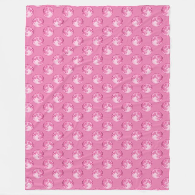 Pink Marbles Muster Fleecedecke (Vorderseite)