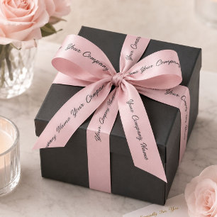 Pink Marketing Branding Markenname des Unternehmen Satinband