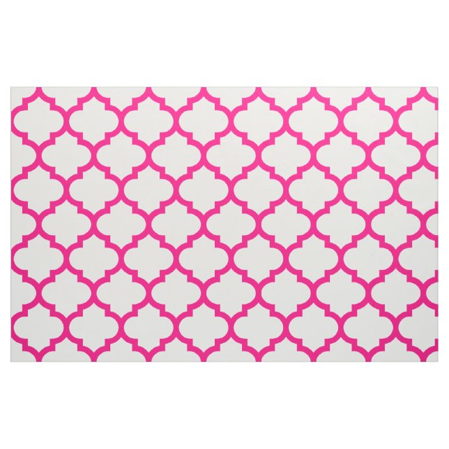 Pink-marokkanisches Gitter-Muster-Gewebe Stoff (Fat Quarter (45,7 x 55,9 cm))