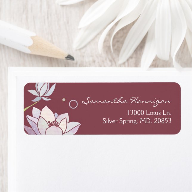 Pink Marsala Zen Lotus Business (Insitu)