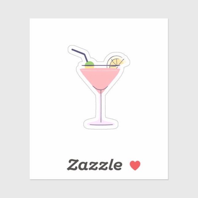 Pink Martini Aufkleber (Blatt)