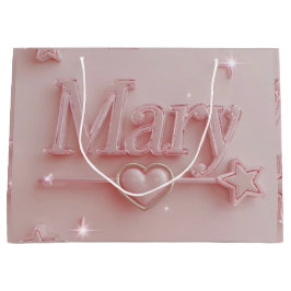 Pink Mary Starry Geschenktasche Große Geschenktüte