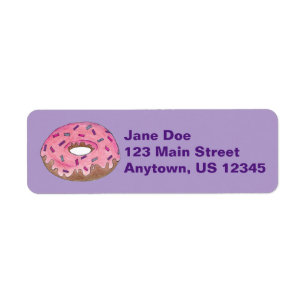 Pink Mattiert Donut Doughnut Sprinkles Frühstück