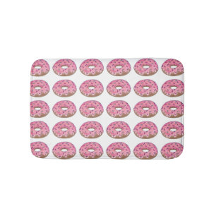 Pink Mattiert Donut Doughnut Sprinkles Frühstück Badematte