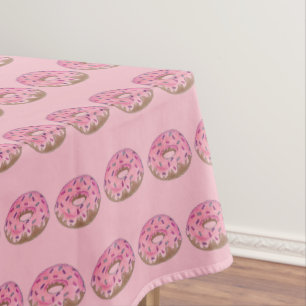 Pink Mattiert Donut Doughnut Sprinkles Frühstück Tischdecke