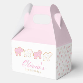 Pink Mattierte Sprinkle Tierkost Geburtstagsgast Geschenkschachtel