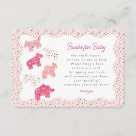 Pink Mattierte Tierkochbücher für Babybetten Begleitkarte