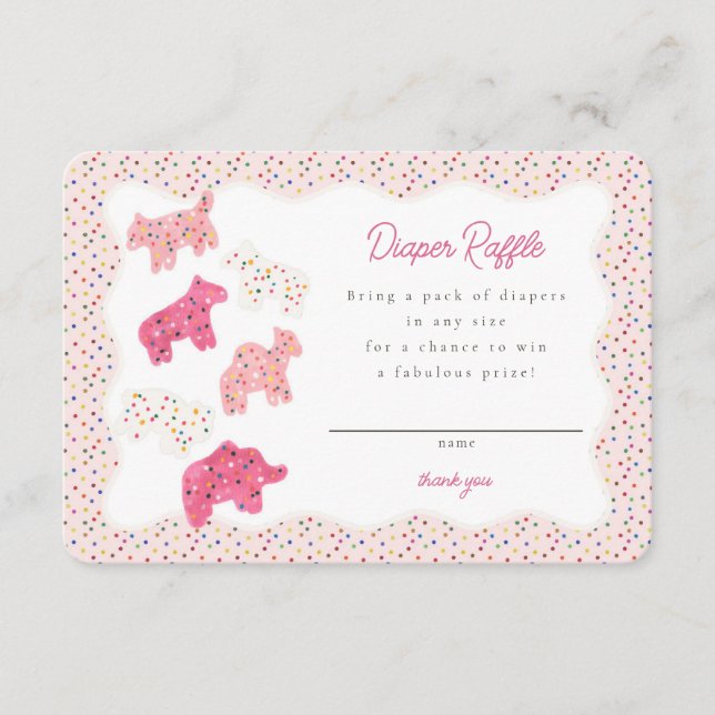 Pink Mattierte Tierkochen Papierfräsen Beilage Begleitkarte (Vorderseite)