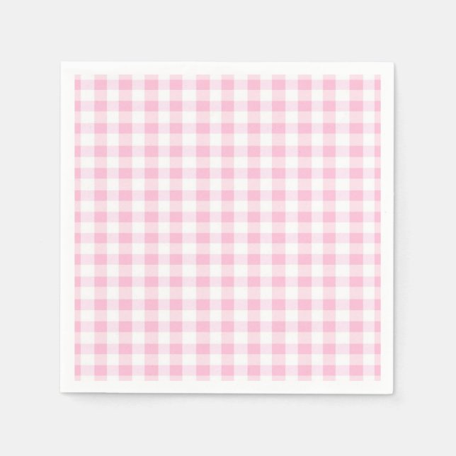 Pink Mattierter Sprinkle Tierkeks Party Serviette (Vorderseite)