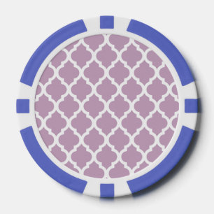 Pink Mauve Mist marokkanischer Tile Trellis Pokerchips