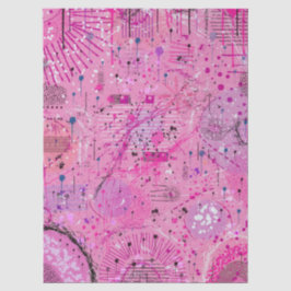 Pink Maximalist Abstract: Raspberry Sundae Seidenpapier