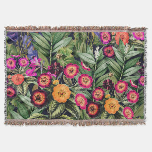 Pink Meadow Floral Decke