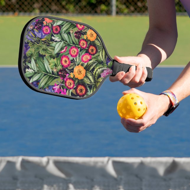 Pink Meadow Floral Pickleball Schläger (InSitu)