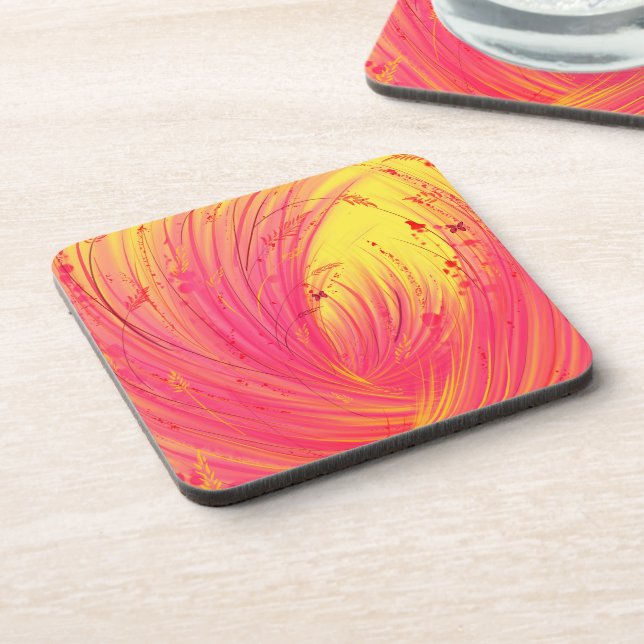 Pink Meadow Getränkeuntersetzer (Linke Seite)