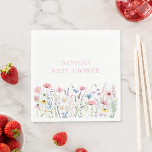 Pink Meadow Wildblumen Kinderdusche Serviette
