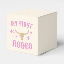 Pink mein erstes Rodeo Cowgirl 1. Geburtstag Geschenkschachtel