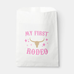 Pink mein erstes Rodeo Cowgirl 1. Geburtstag Geschenktütchen