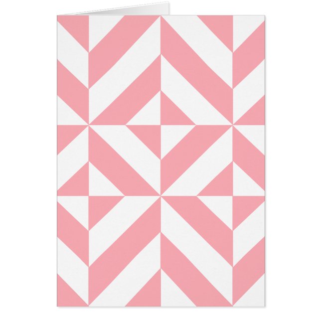 Pink Melon Geometric Deko Cube Pattern (Vorne)