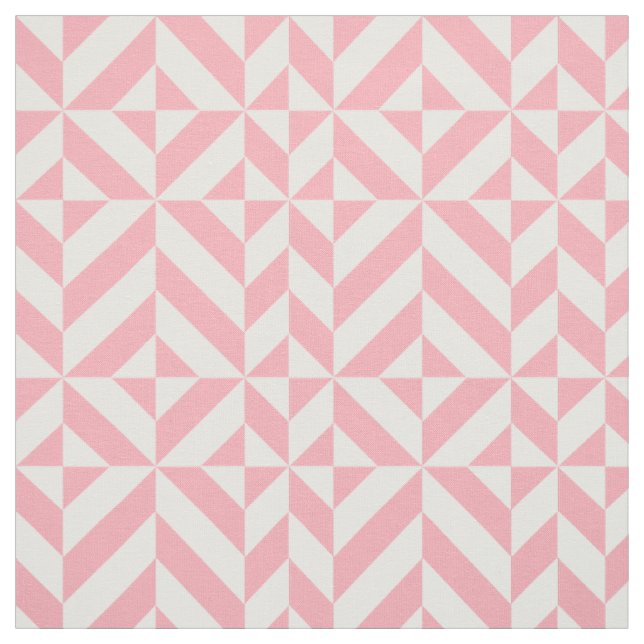 Pink Melon Geometric Deko Cube Pattern Stoff (Muster)
