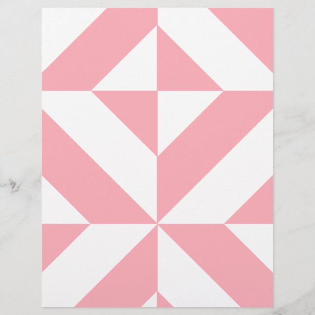 Pink Melon Geometric Deko Cube Scrapbook Paper (Vorderseite)