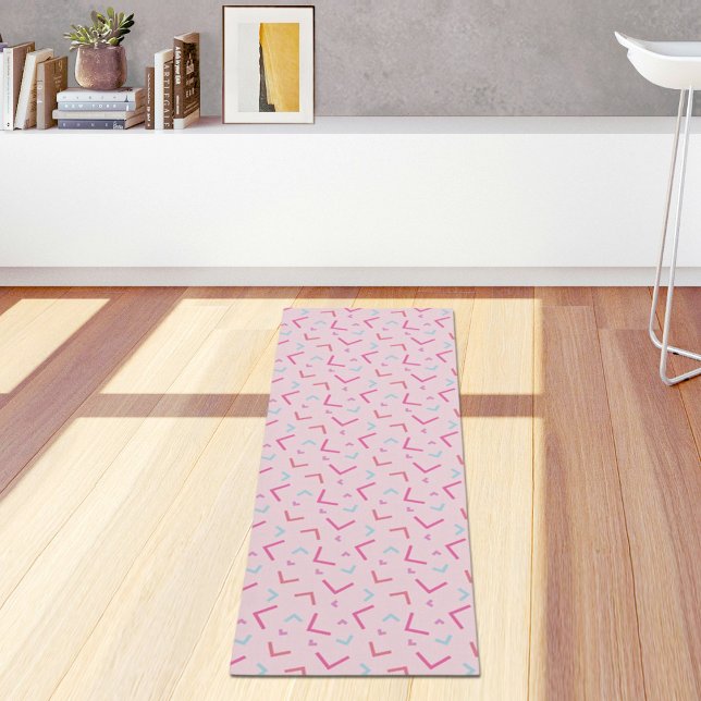 Pink Memphis Pattern Yoga Mat Yogamatte (Von Creator hochgeladen)