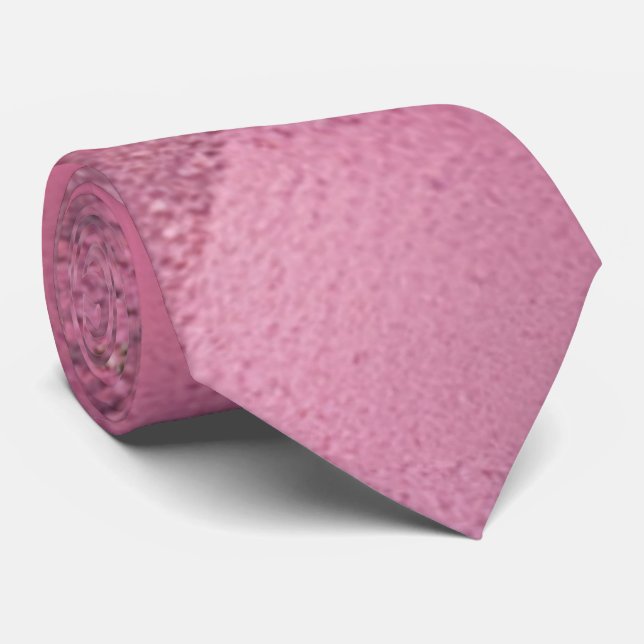 Pink Men's Glitzer Sequin Neck Tie Krawatte (Gerollt)