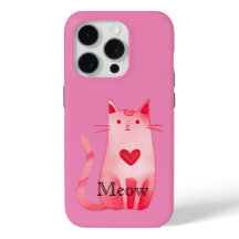 Pink Meow Heart Cat