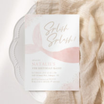 Pink Mermaid Girl Birthday Party