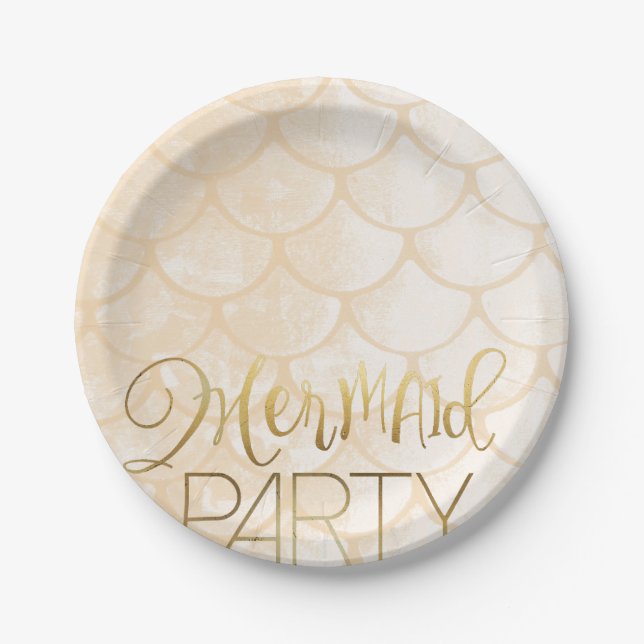 Pink Mermaid Party | Unter dem Meeresgrund Pappteller (Vorderseite)