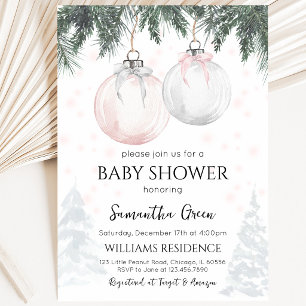 Pink Merry Little Baby Dusche Einladung
