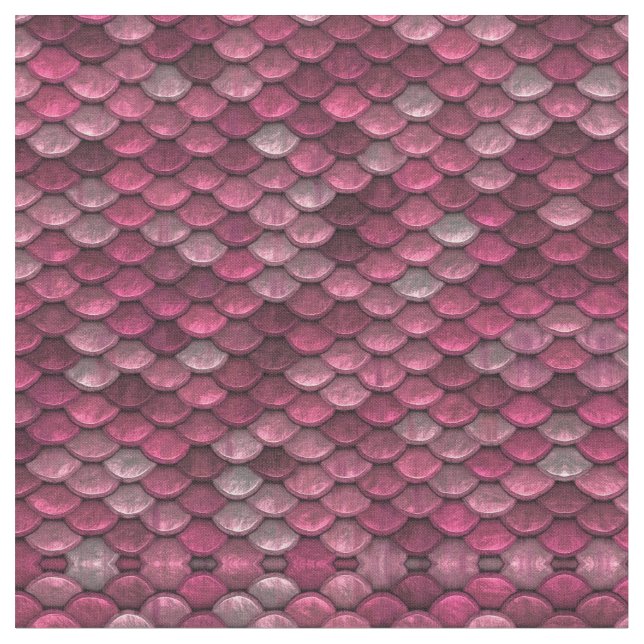Pink Metallic Scales Textur Stoff (Nahaufnahme)