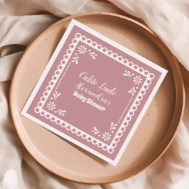Pink Mexican Cielito Lindo Baby Dusche Serviette