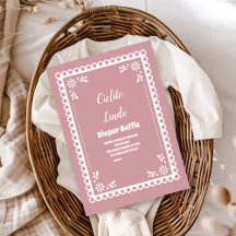 Pink Mexican Cielito Lindo Diapper Raffle