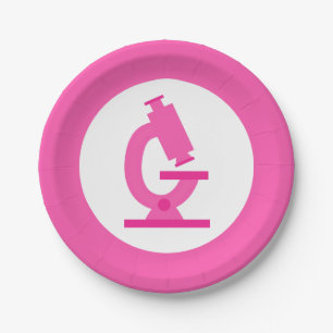 Pink Microscope Science Party Pappteller