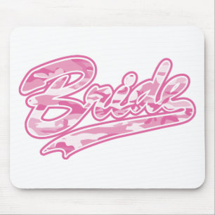 Pink Military Bride Camouflage Mousepad