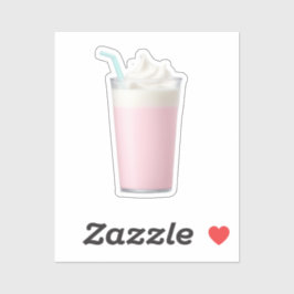 Pink Milkshake Emoji Aufkleber