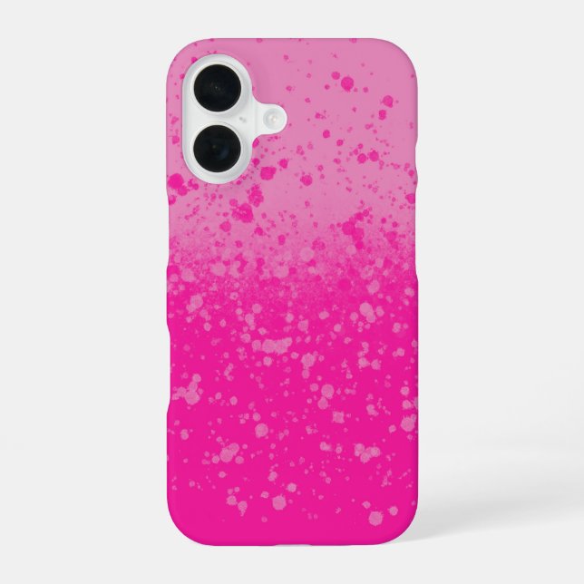 Pink Minimalismus  iPhone 16 Hülle (Rückseite)