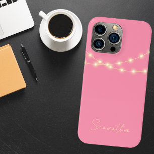 Pink Minimalistisch Chic Girly Case-Mate iPhone Hülle