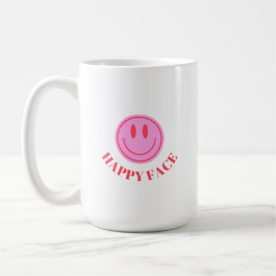 Pink Minimalistisch Emoji Tasse Design