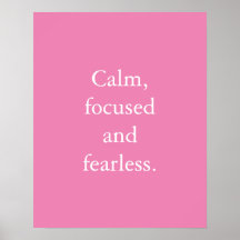 Pink Minimalistisch inspirierendes Zitat-Poster